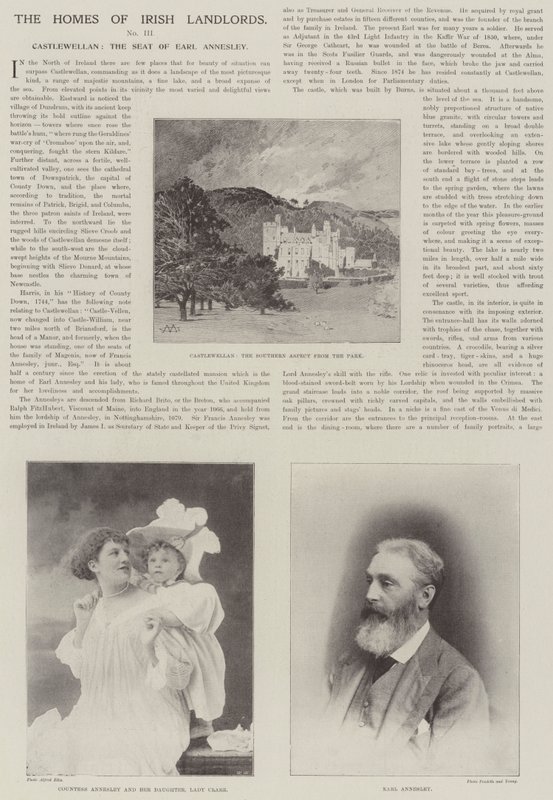 Castlewellan, de zetel van Earl Annesley door Charles Auguste Loye