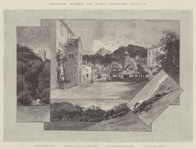 Kasteel Dunster door Charles Auguste Loye