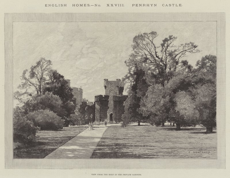 Penrhyn Castle door Charles Auguste Loye