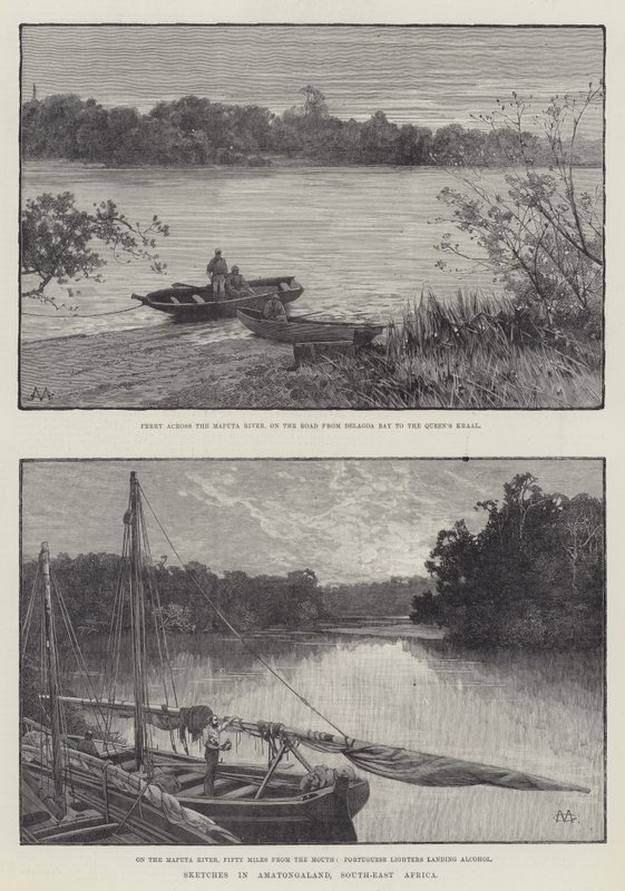 Schetsen in Amatongaland, Zuidoost-Afrika door Charles Auguste Loye