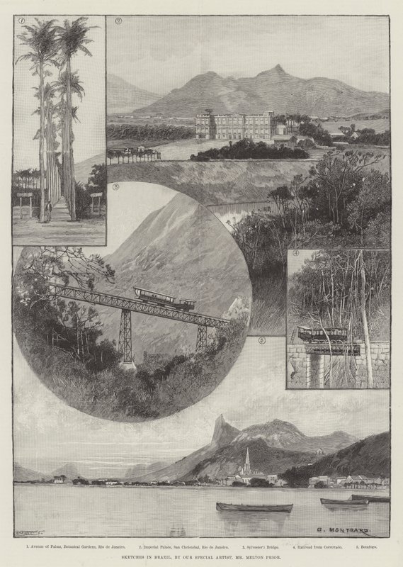 Schetsen in Brazilië door Charles Auguste Loye
