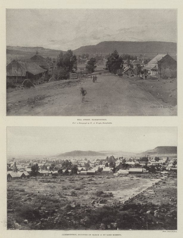 Schetsen van Bloemfontein door Charles Auguste Loye