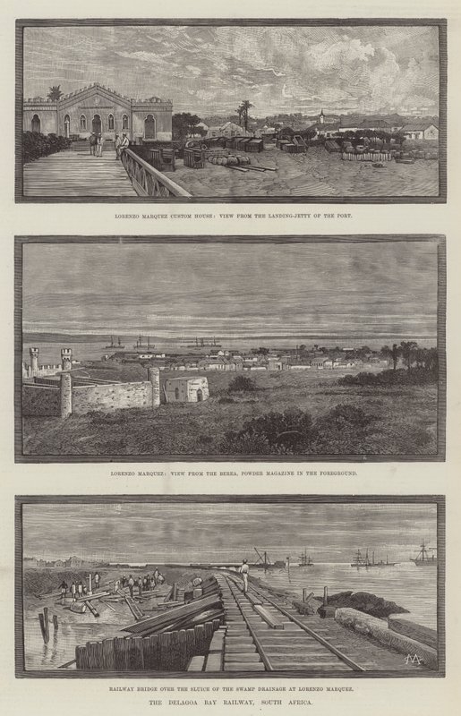 De Delagoa Bay-spoorweg, Zuid-Afrika door Charles Auguste Loye