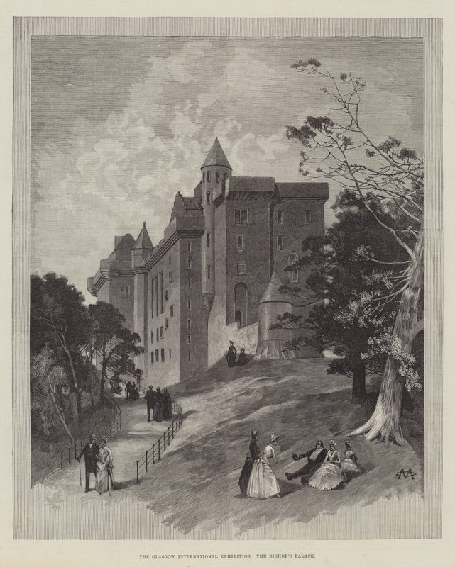 De Glasgow Internationale Tentoonstelling, het Bisschoppelijk Paleis door Charles Auguste Loye