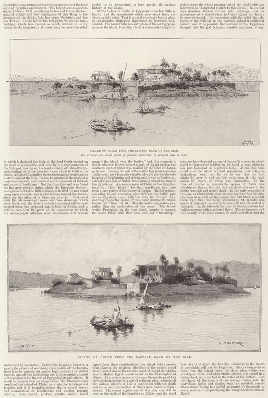 Het Eiland Philae door Charles Auguste Loye