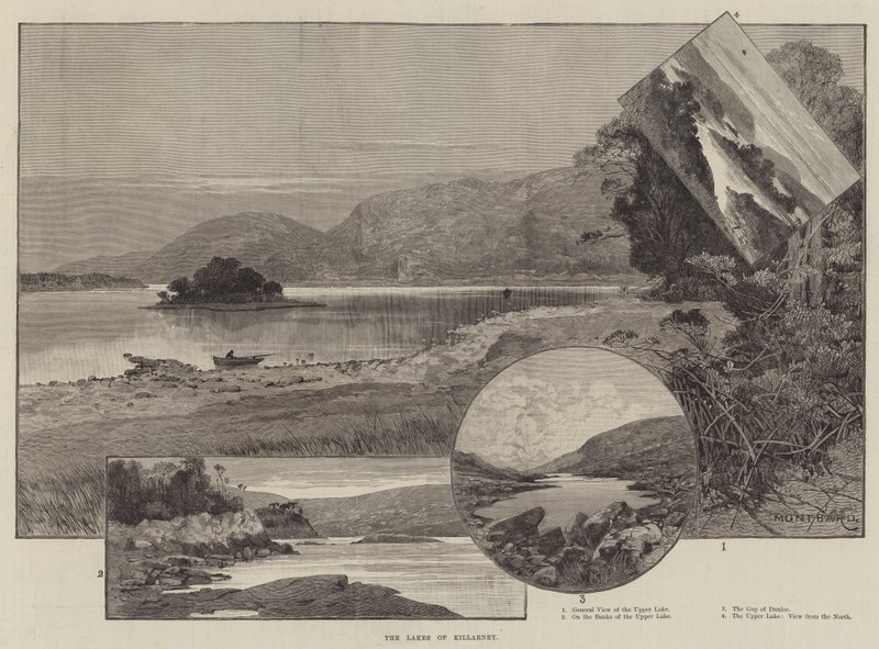 De meren van Killarney door Charles Auguste Loye