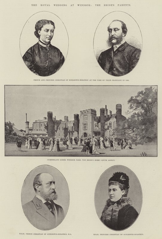 Het Koninklijk Huwelijk in Windsor, de Ouders van de Bruid door Charles Auguste Loye