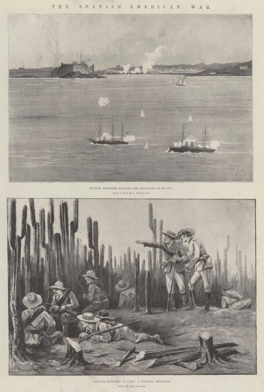 De Spaans-Amerikaanse Oorlog door Charles Auguste Loye