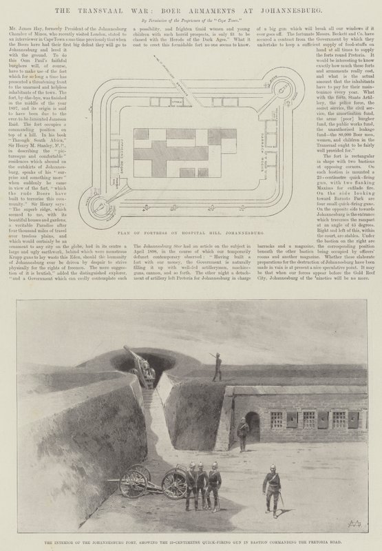 De Transvaal Oorlog, Boerenbewapening in Johannesburg door Charles Auguste Loye