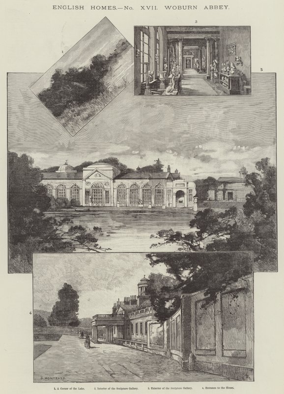Woburn Abbey door Charles Auguste Loye