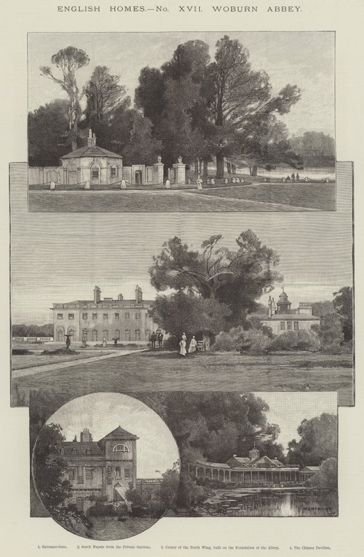 Woburn Abbey door Charles Auguste Loye