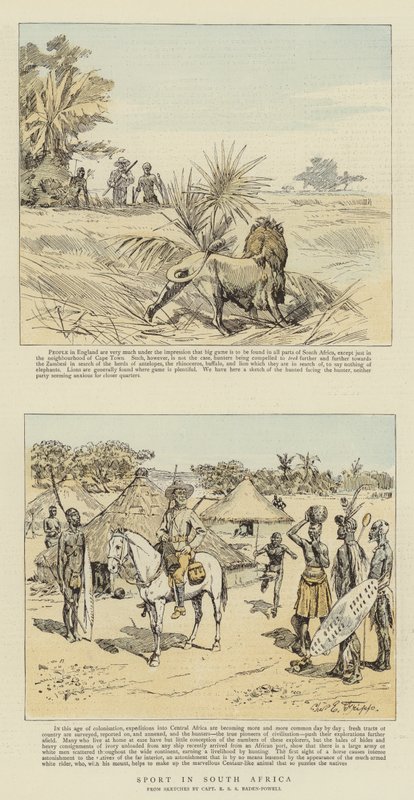 Sport in Zuid-Afrika door Charles Edwin Fripp