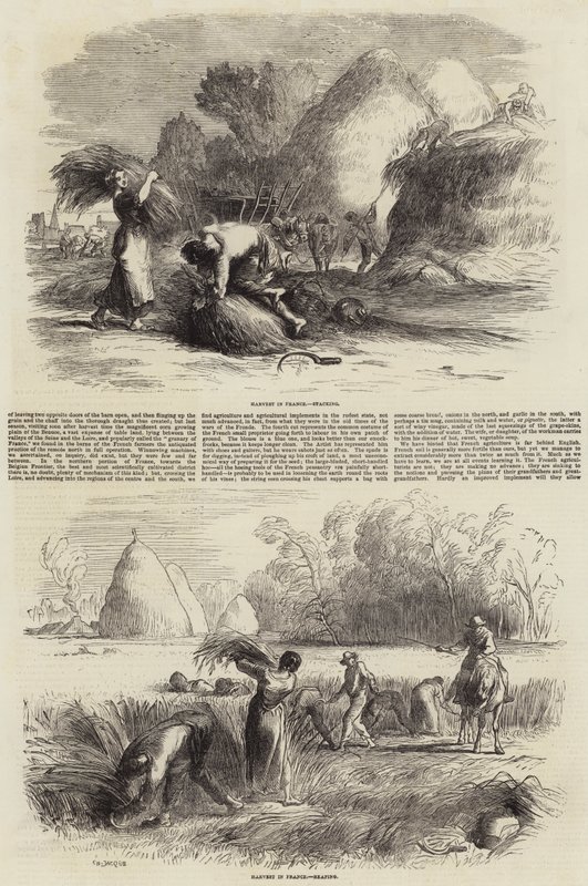 Landbouw in Frankrijk door Charles Emile Jacque