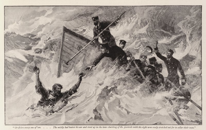 Weg, reddingsboot! door Charles J. Staniland