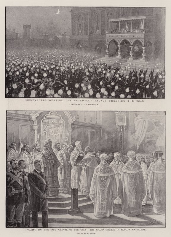 De Kroning van de Tsaar door Charles J. Staniland