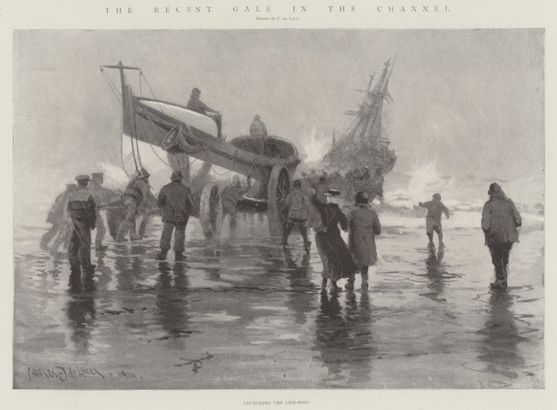 De Recente Storm in het Kanaal door Charles John de Lacy