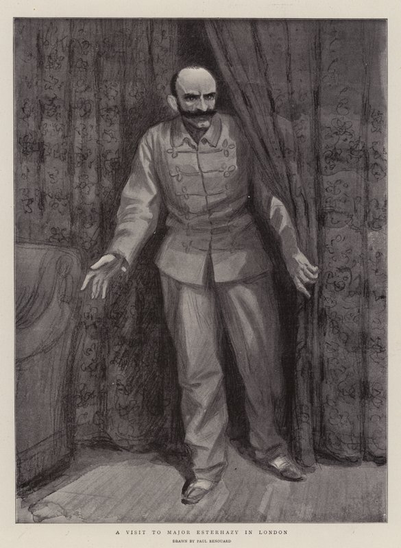 Een bezoek aan majoor Esterhazy in Londen door Charles Paul Renouard