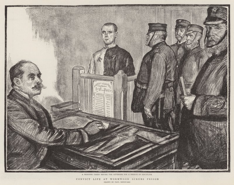 Gevangenisleven in Wormwood Scrubs door Charles Paul Renouard