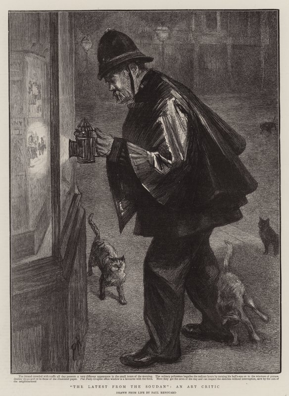 Het laatste uit de Soedan, een kunstcriticus door Charles Paul Renouard