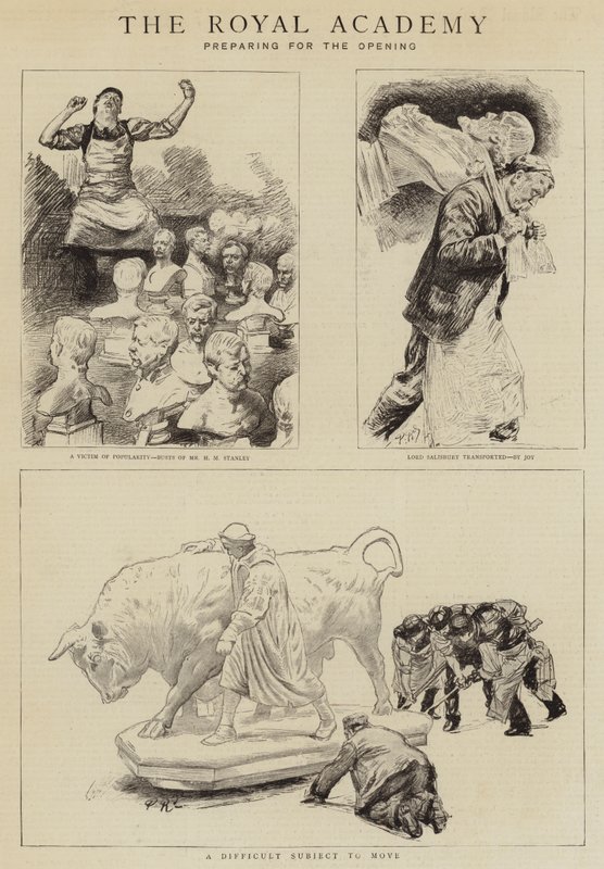 De Koninklijke Academie door Charles Paul Renouard