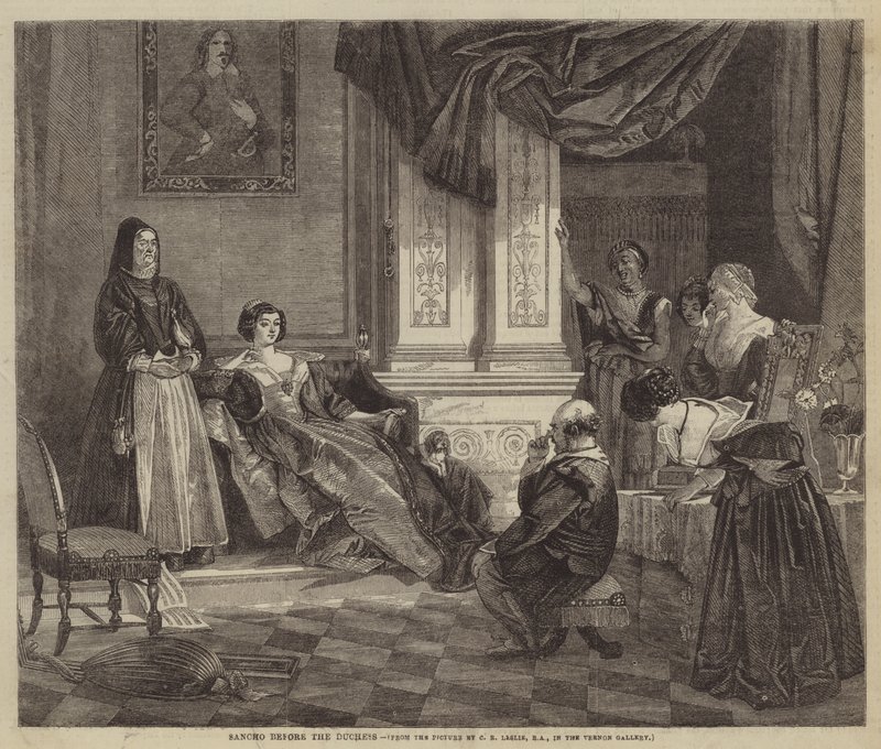 Sancho voor de Hertogin door Charles Robert Leslie