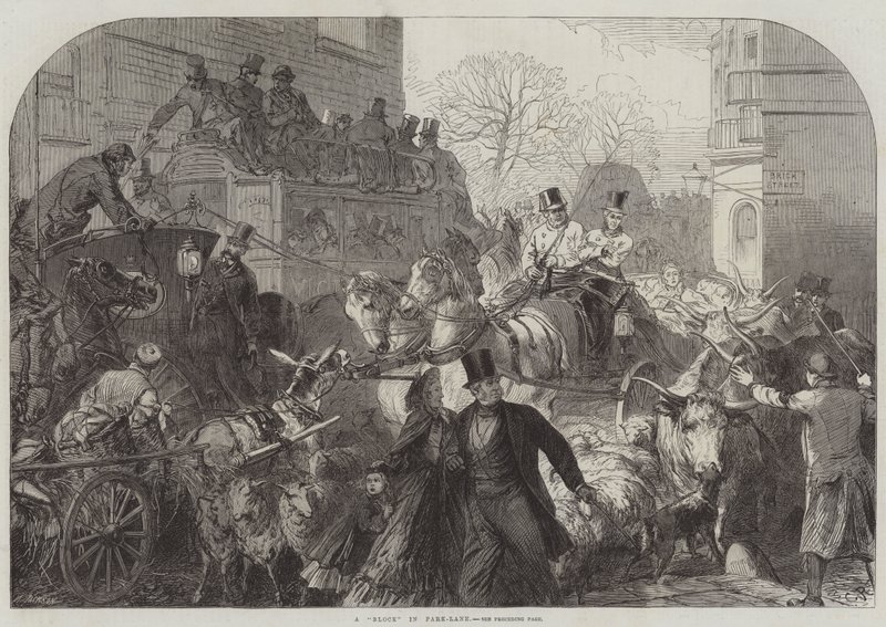 Een Blok in Park-Lane door Sir John Charles Robinson