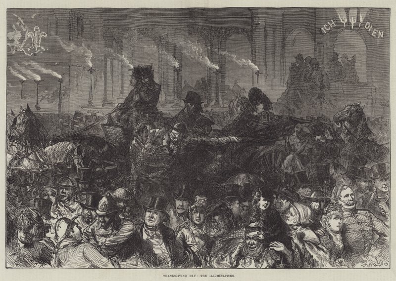 Thanksgiving Day, de Verlichtingen door Sir John Charles Robinson
