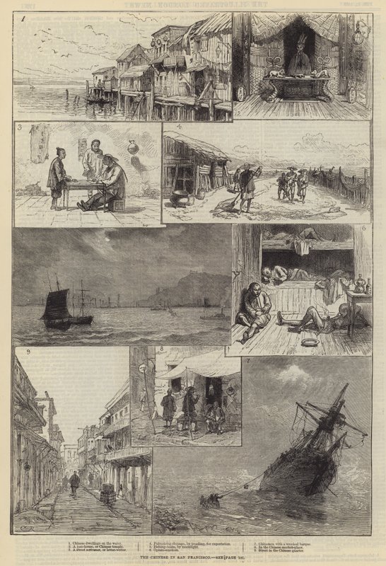 De Chinezen in San Francisco door Sir John Charles Robinson