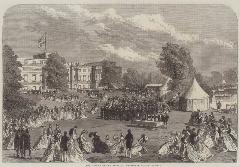 Het Tuinfeest van de Koningin in Buckingham Palace door Sir John Charles Robinson