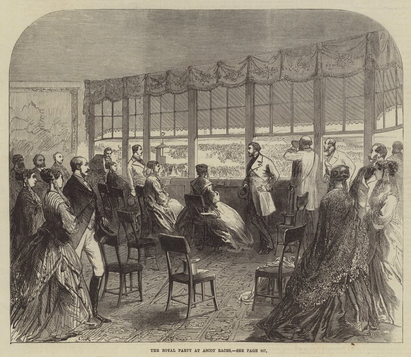 Het Koninklijke Gezelschap bij Ascot Races door Sir John Charles Robinson