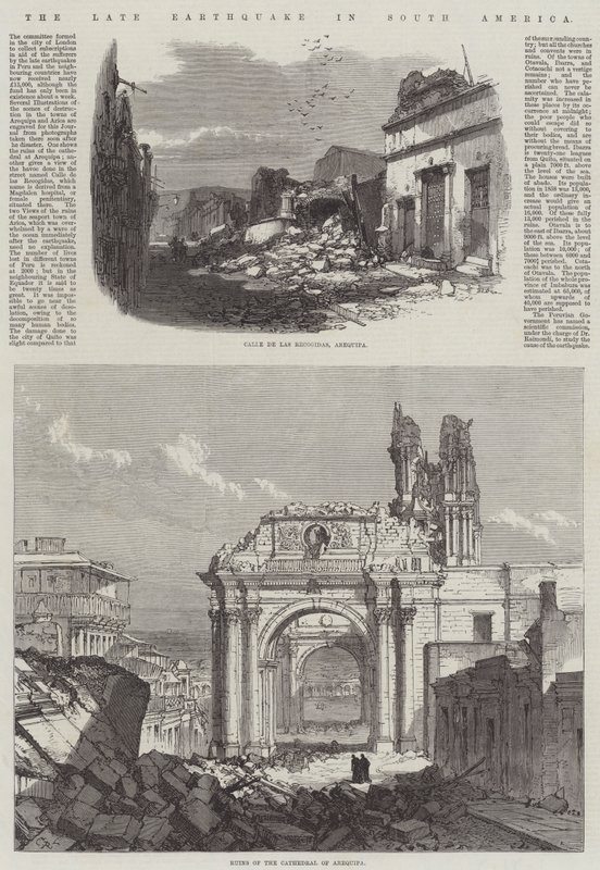 De recente aardbeving in Zuid-Amerika door Sir John Charles Robinson