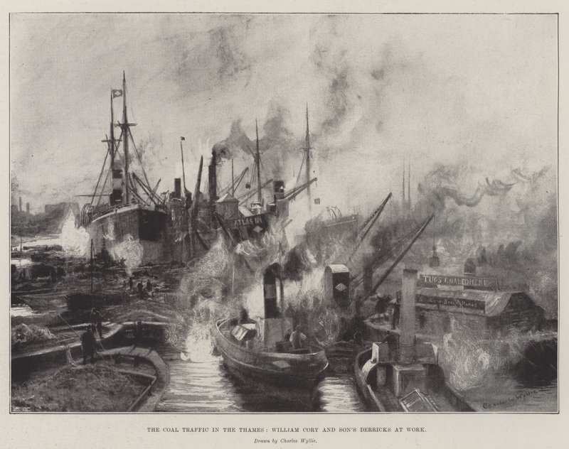 De kolenhandel in de Theems, William Cory en Son