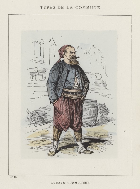 Zouave Communeux door Charles Albert d Arnoux Bertall