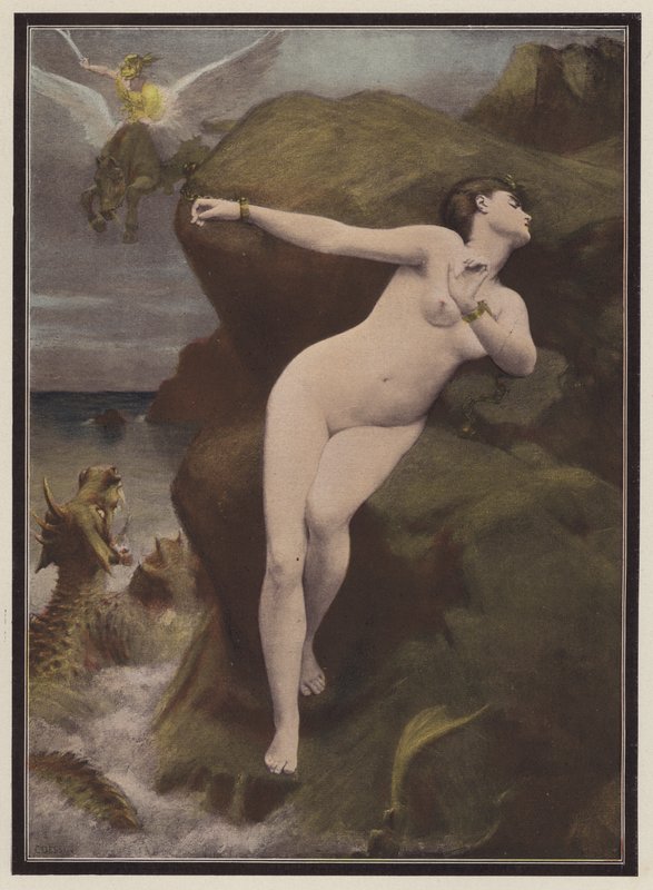 Andromeda door Charles Alexandre Coessin de la Fosse