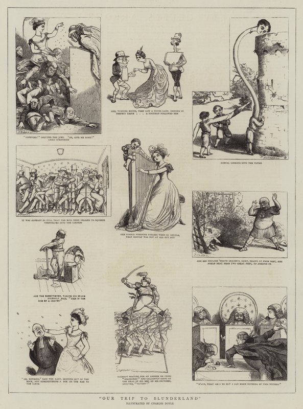 Onze Reis naar Blunderland door Charles Altamont Doyle