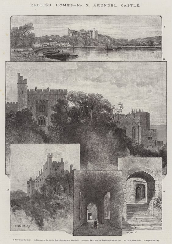 Arundel Castle door Charles Auguste Loye
