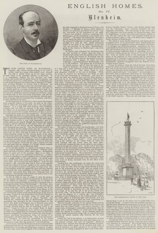 Engels huis, Blenheim door Charles Auguste Loye