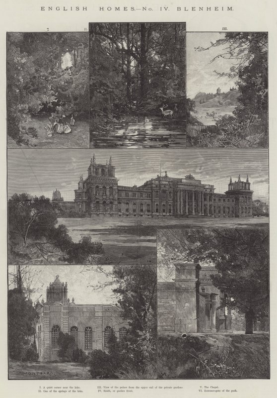 Engels huis, Blenheim door Charles Auguste Loye
