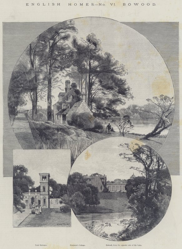 Engelse huizen, Bowood door Charles Auguste Loye