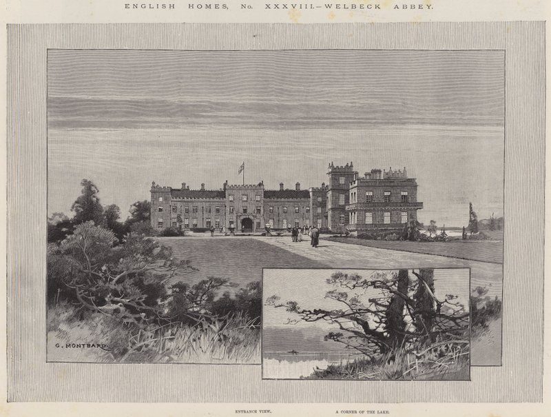 Engelse Huizen, Welbeck Abbey door Charles Auguste Loye