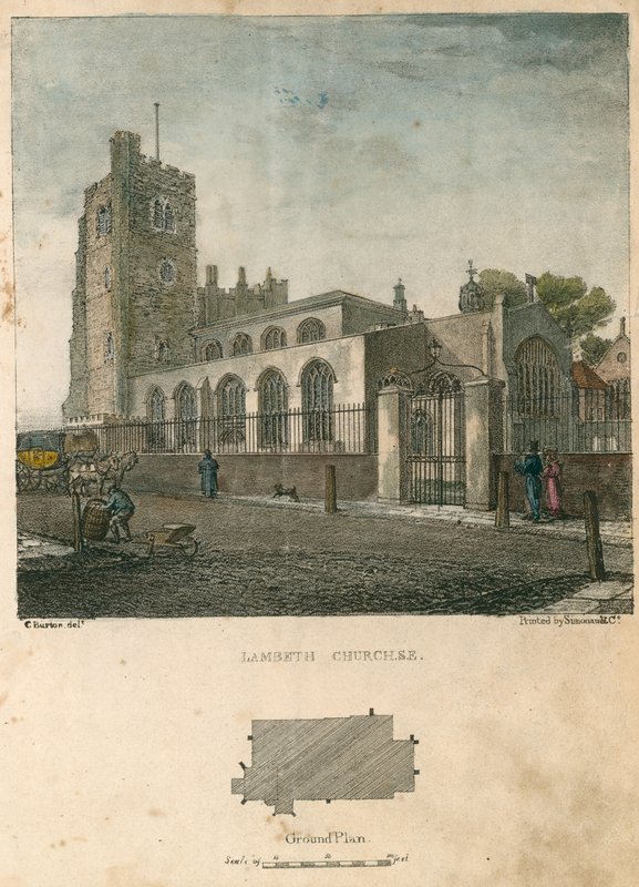 Lambeth Kerk door Charles Burton