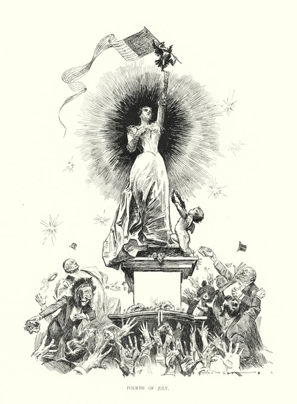 Vierde juli door Charles Dana Gibson