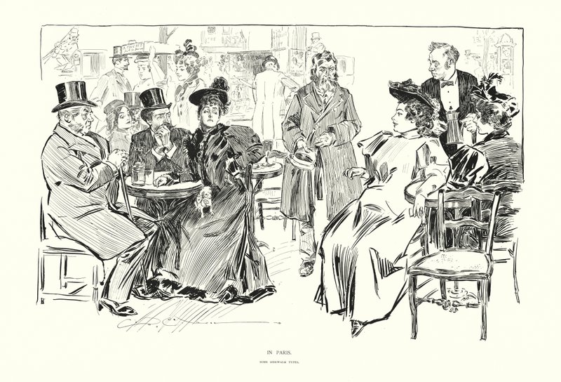 In Parijs door Charles Dana Gibson