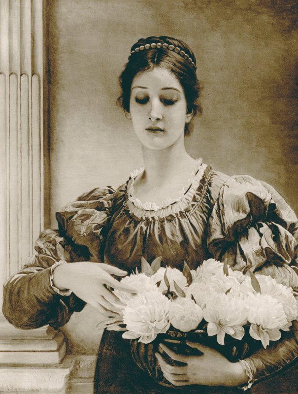 Pioenen door Charles Edward (after) Perugini