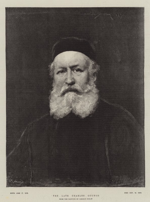 De Overleden Charles Gounod door Charles Emile Auguste Carolus Duran