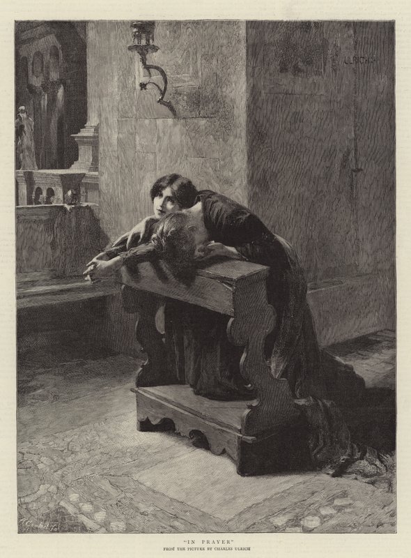 In gebed door Charles Frederic Ulrich
