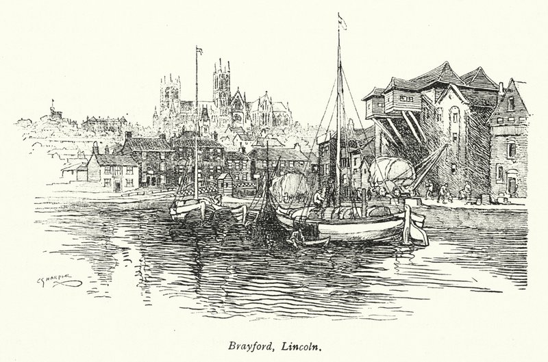 Brayford, Lincoln door Charles George Harper