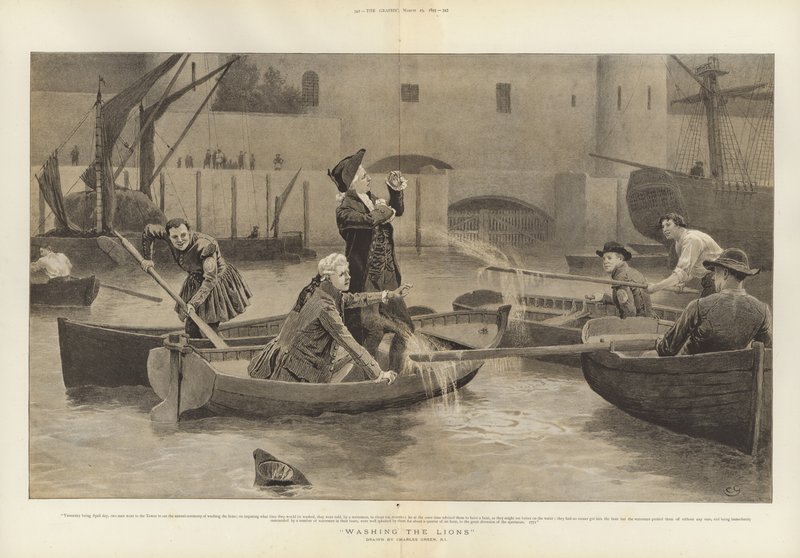 De Leeuwen Wassen door Charles Green