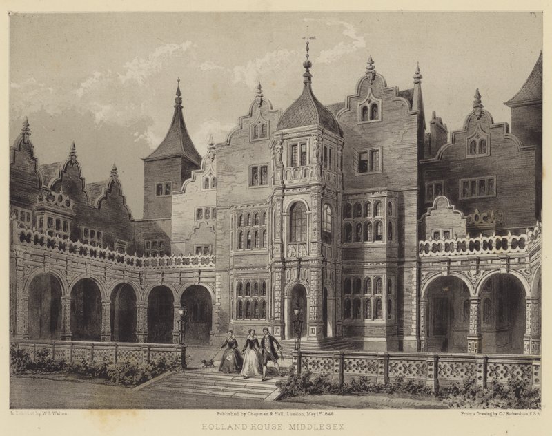 Holland House, Middlesex door Charles James Richardson