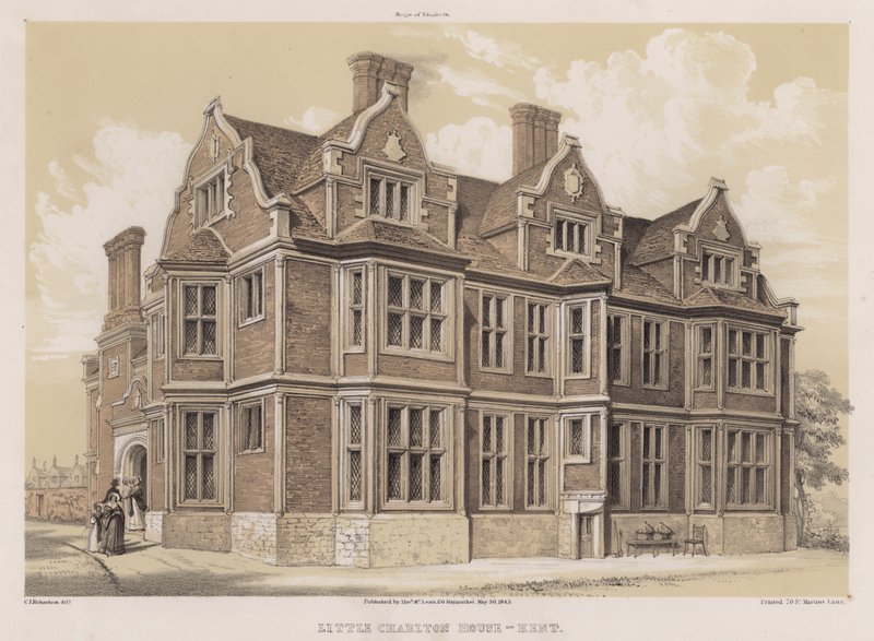 Little Charlton House, Kent door Charles James Richardson